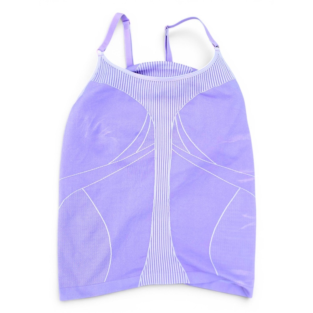 Nike Dri-FIT Seamless Tank Top Built In Bra Lavender Purple Athletic M/L